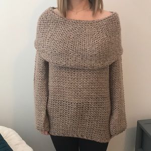 NWT Lulus Off the Shoulder Sweater